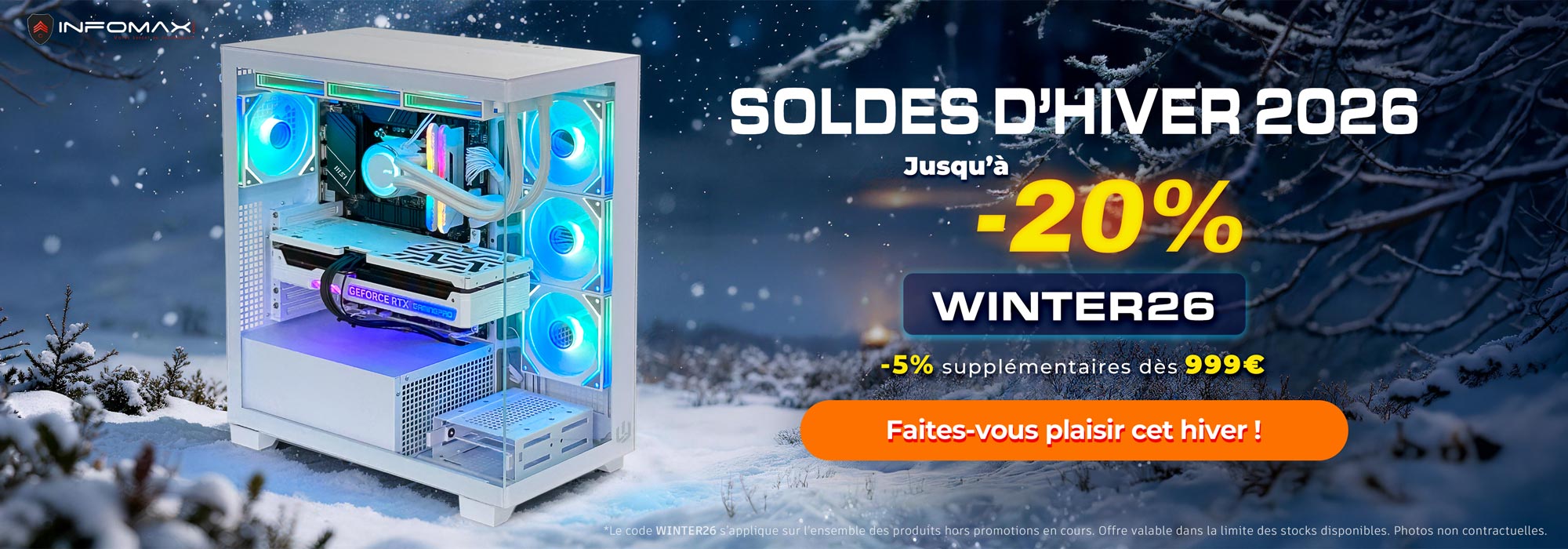 Bannière Soldes d'Hiver